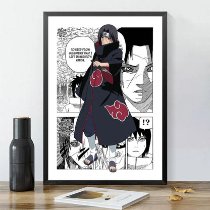 Affiche Murale Naruto Shippuden – Décoration Anime pour Chambre & Salon