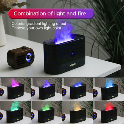 Diffuseur d’Arôme & Humidificateur à Effet Flamme – Kinscoter