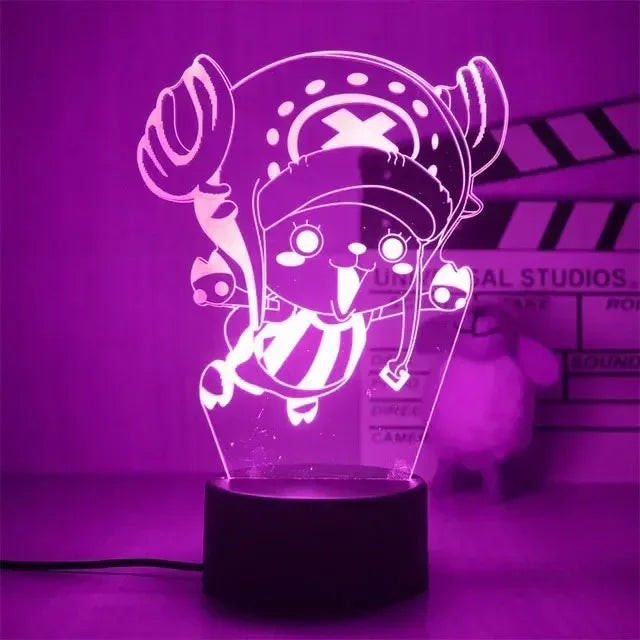 Veilleuse LED 3D One Piece – Luffy, Zoro, Nami & plus | Cadeau Anime