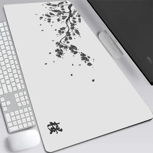 Tapis de souris XXL Japon Sakura – Gaming & Bureau | Motif cerisier | Antidérapant | Plusieurs tailles