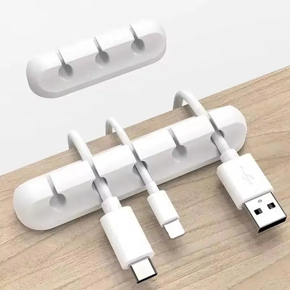 Organisateur de câbles USB en Silicone – Clips de Gestion pour Bureau et Maison
