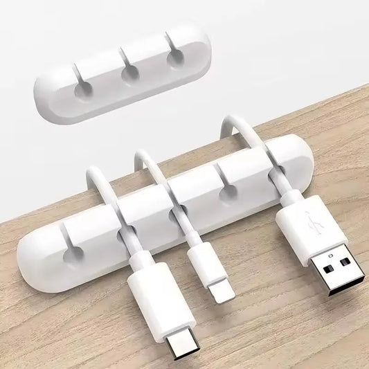 Organisateur de câbles USB en Silicone – Clips de Gestion pour Bureau et Maison