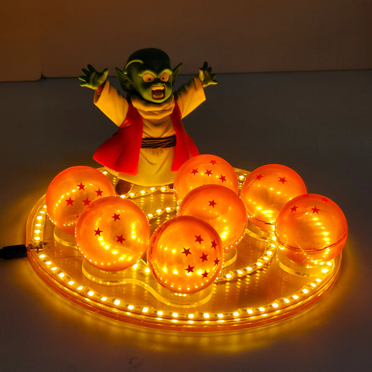 Figurine LED Dragon Ball – Set Boules de Cristal avec Dende | Éclairage Déco Anime