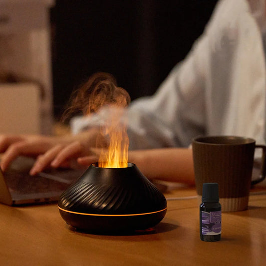 Diffuseur d'Arôme à Flamme Volcanique – Créez une Ambiance Chaleureuse et Relaxante