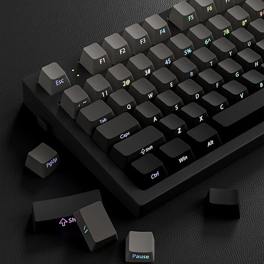 Set de Keycaps PBT Rétroéclairés – Double Injection, RGB, 135 Touches