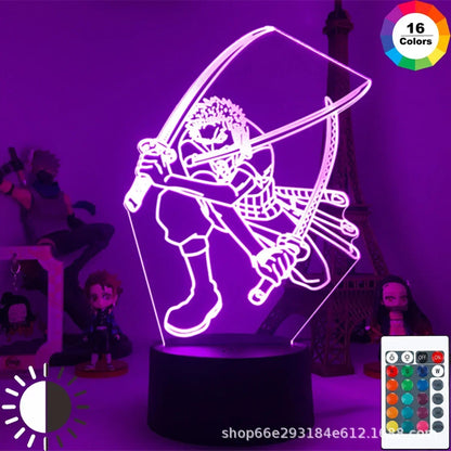 Veilleuse LED 3D One Piece – Luffy, Zoro, Nami & plus | Cadeau Anime