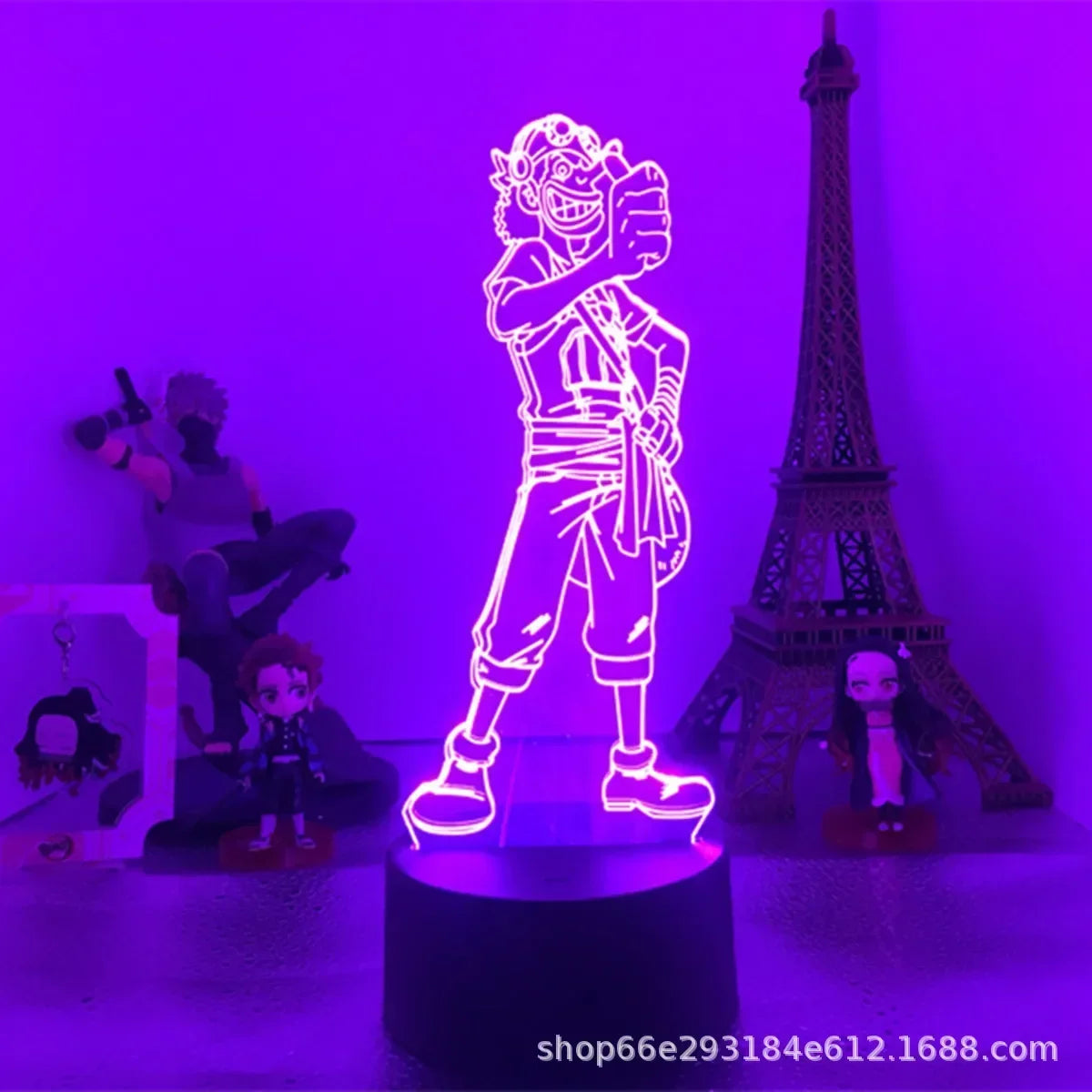 Veilleuse LED 3D One Piece – Luffy, Zoro, Nami & plus | Cadeau Anime