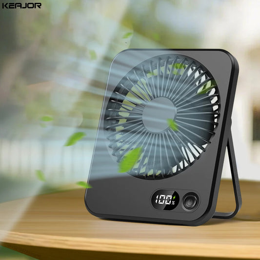 Ventilateur de Bureau Portable 3 en 1 – Silencieux & Rechargeable
