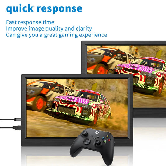 Moniteur Portable 11.6" FHDR 768P avec Port HDMI – Écran Secondaire Gaming pour PC, Switch, PS4, Xbox