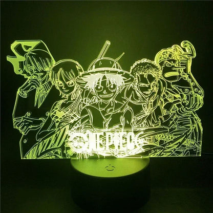 Veilleuse LED 3D One Piece – Luffy, Zoro, Nami & plus | Cadeau Anime