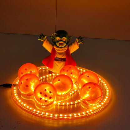 Figurine LED Dragon Ball – Set Boules de Cristal avec Dende | Éclairage Déco Anime