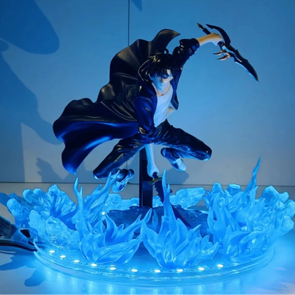 Figurine LED Solo Leveling – Sung Jin Woo | Lampe Collector Gamer & Otaku