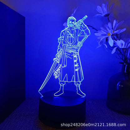 Veilleuse LED 3D One Piece – Luffy, Zoro, Nami & plus | Cadeau Anime