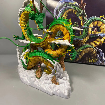 Figurine Dragon Ball – Shenron & Goku | Statue de Collection 24 cm | PVC Haute Qualité
