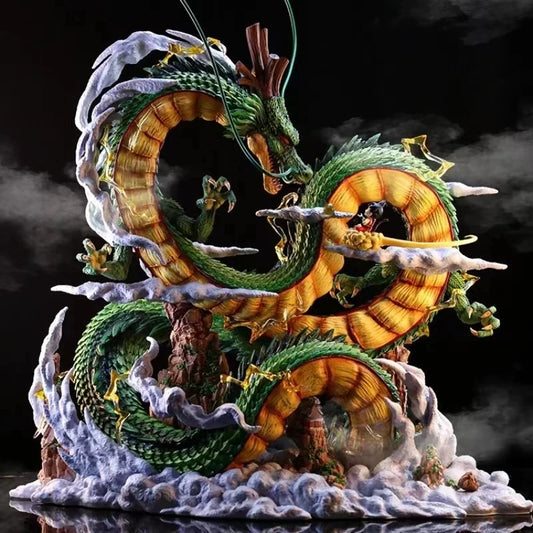 Figurine Dragon Ball – Shenron & Goku | Statue de Collection 24 cm | PVC Haute Qualité