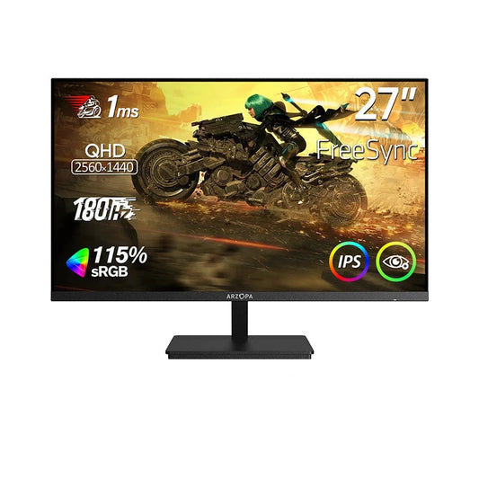 ARZOPA M1RC – Moniteur Gaming 27" QHD 2K, 180Hz, IPS, FreeSync, 1ms