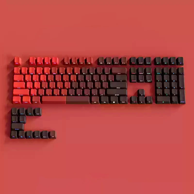 Set de Keycaps PBT Rétroéclairés – Double Injection, RGB, 135 Touches