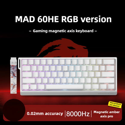 MAD68 Pro 60HE – Clavier Gaming Magnétique, Hot-Swap, Rapid Trigger, RGB, 60 % Compact