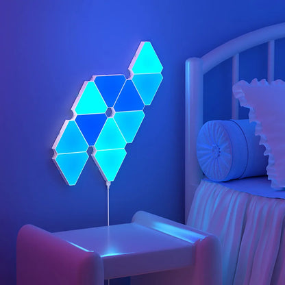 Panneaux Lumineux LED Triangulaires RGB - Éclairage Intelligents et Modulables