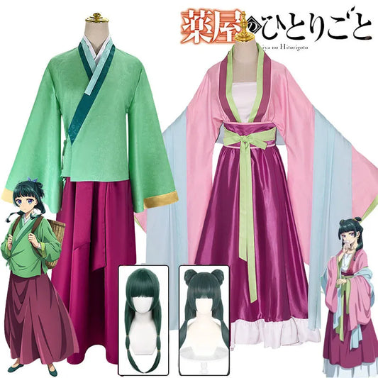 Cosplay Maomao – Kusuriya no Hitorigoto | Costume + Perruque – Robe Traditionnelle pour Femme
