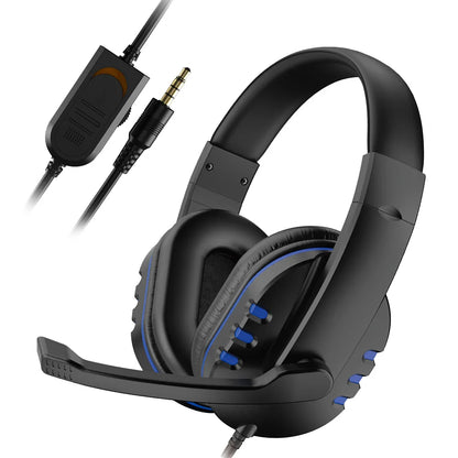 Casque Gaming Filaire 3,5 mm – Microphone, Réduction de Bruit, Contrôle du Volume – Compatible PS4, PC, Xbox, Switch