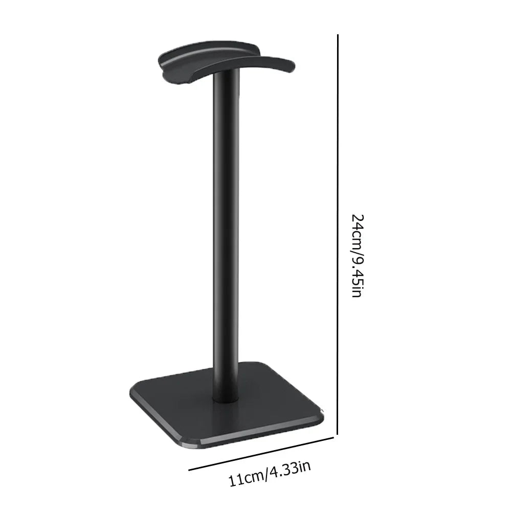Support de Casque en Alliage d'Aluminium – Design Élégant, Base Antidérapante, Organisateur Bureau