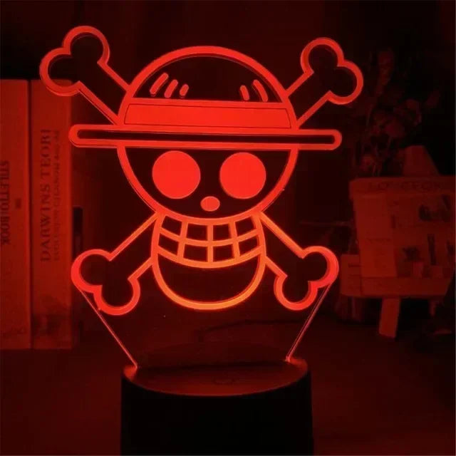 Veilleuse LED 3D One Piece – Luffy, Zoro, Nami & plus | Cadeau Anime