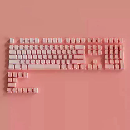 Set de Keycaps PBT Rétroéclairés – Double Injection, RGB, 135 Touches