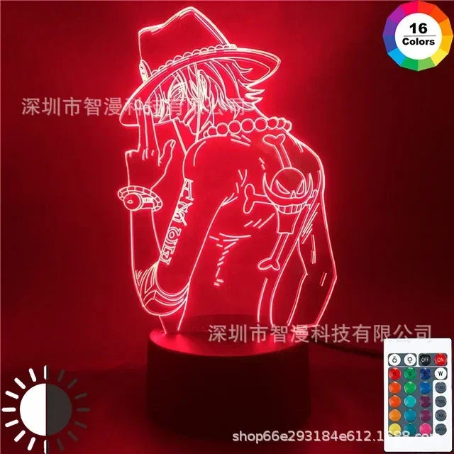 Veilleuse LED 3D One Piece – Luffy, Zoro, Nami & plus | Cadeau Anime