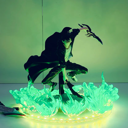 Figurine LED Solo Leveling – Sung Jin Woo | Lampe Collector Gamer & Otaku