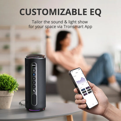 Enceinte Bluetooth Tronsmart T7 Lite – Basses Renforcées, 24h Autonomie, Étanche IPX7, Éclairage RGB