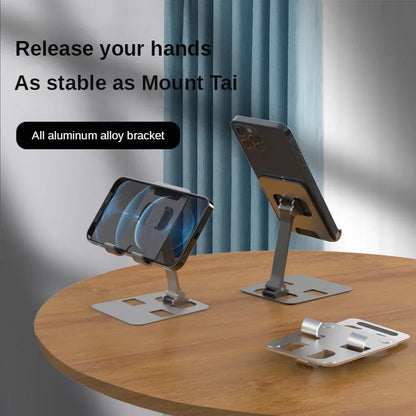 Support de Téléphone Pliable en Aluminium – Élégant & Robuste
