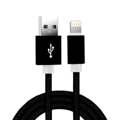 Câble USB Tressé en Nylon pour iPhone – Charge Rapide & Résistant