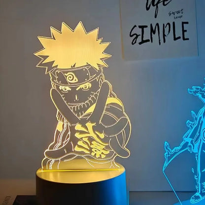 Veilleuse LED 3D Naruto – Lampe d’Ambiance Manga