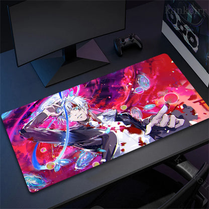 Tapis de souris XXL Jujutsu Kaisen – Gojo Satoru | Gaming & Bureau | Antidérapant | Design Anime