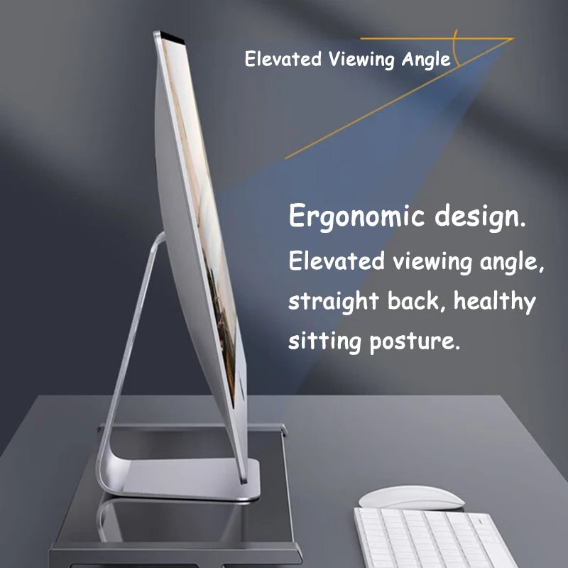 Support de Moniteur avec Hub USB – Ergonomique, Charge Intégrée & Design Moderne