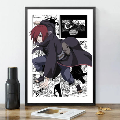 Affiche Murale Naruto Shippuden – Décoration Anime pour Chambre & Salon