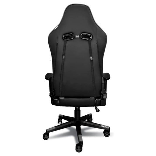 Chaise Gaming Ergonomique à Dossier Haut – Rotation 360°, Support Lombaire, Repose-Pieds Intégré