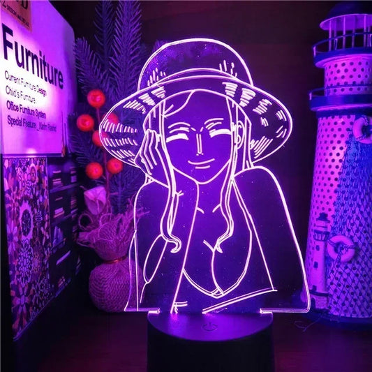 Veilleuse LED 3D One Piece – Luffy, Zoro, Nami & plus | Cadeau Anime