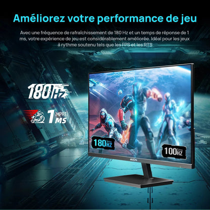 ARZOPA M1RC – Moniteur Gaming 27" QHD 2K, 180Hz, IPS, FreeSync, 1ms