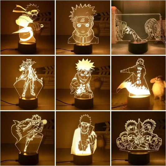 Veilleuse LED 3D Naruto – Lampe d’Ambiance Manga