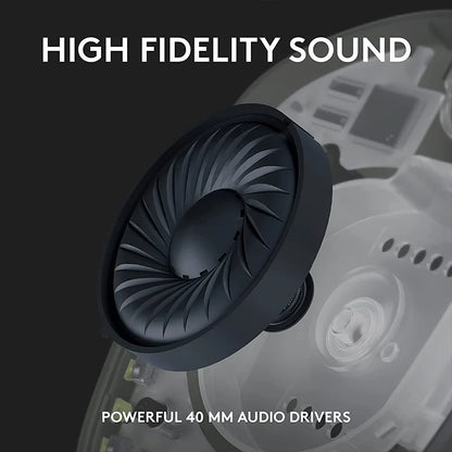 Logitech G435 – Casque Gaming Sans Fil LIGHTSPEED + Bluetooth – Ultra-Léger, Son Surround, 18h Autonomie