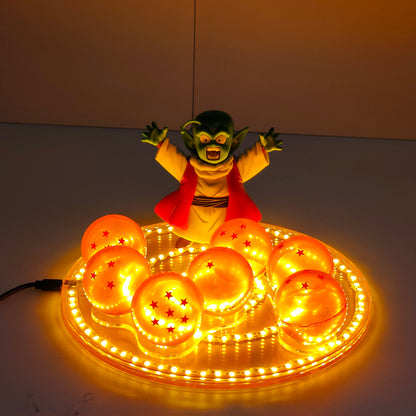 Figurine LED Dragon Ball – Set Boules de Cristal avec Dende | Éclairage Déco Anime