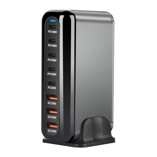 Chargeur Rapide USB Type-C 600W GaN 3.0 - 8 Ports Ultra-Puissants