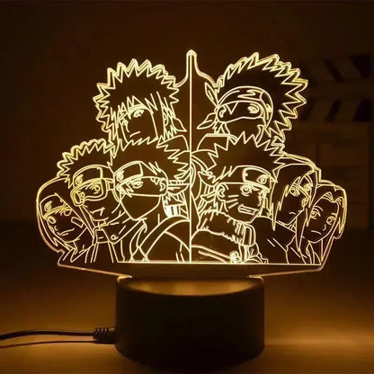 Veilleuse LED 3D Naruto – Lampe d’Ambiance Manga