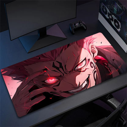 Tapis de souris XXL Jujutsu Kaisen – Gojo Satoru | Gaming & Bureau | Antidérapant | Design Anime